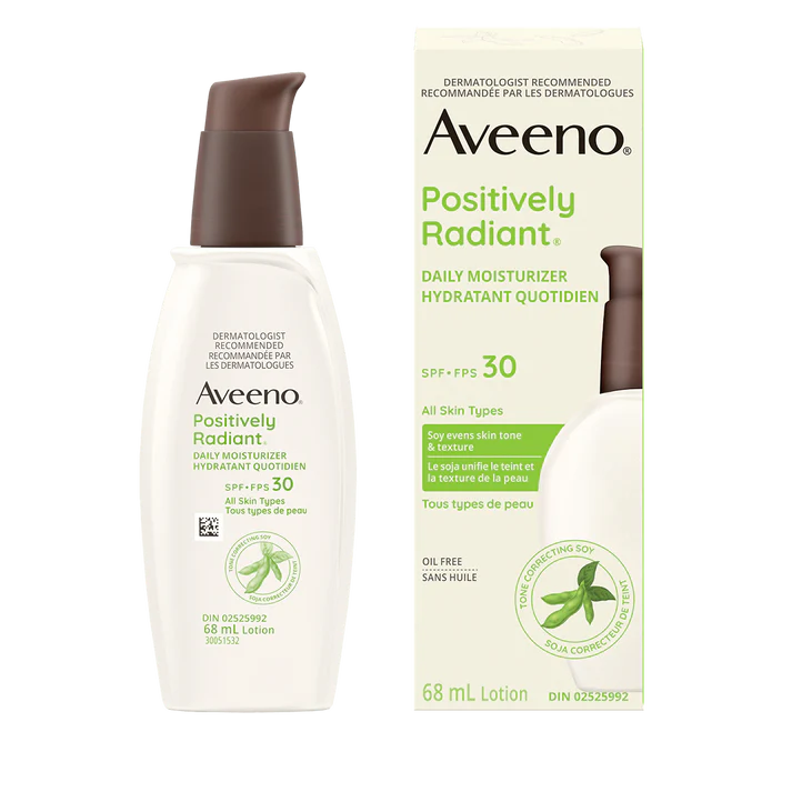 AVEENO POSITIVELY RADIANT DAILY MOISTURISER SPF 30