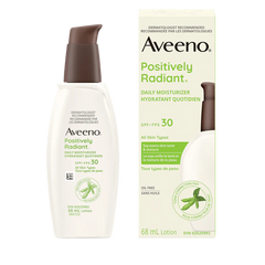 AVEENO POSITIVELY RADIANT DAILY MOISTURISER SPF 30